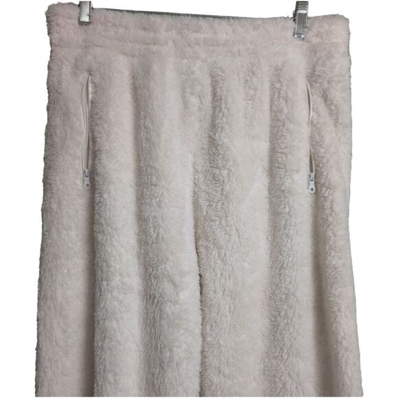 NWT OFFLINE by Aerie White Fleece Elastic Waistband Zipper Pockets Pants Size M - Picture 2 of 13